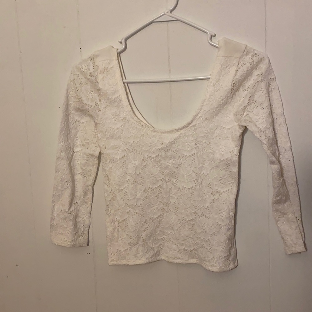 Lace front shirt